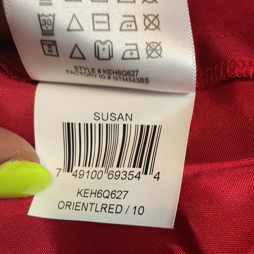 Max and Cleo NWT “Susan” red one shoulder dress. - Picture 6 of 7